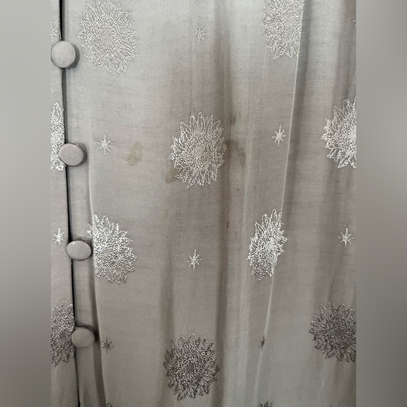 H&M Sandra Mansour Long Sleeve Viscose Jacquard Weave Tunic Dress - Picture 8 of 13